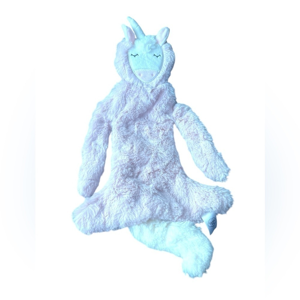 Slumberkins Unicorn Snuggler Plush Toy Dusty Rose Pink Lovey Security Blanket